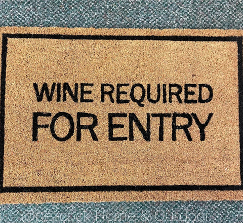 Wine Required Mat